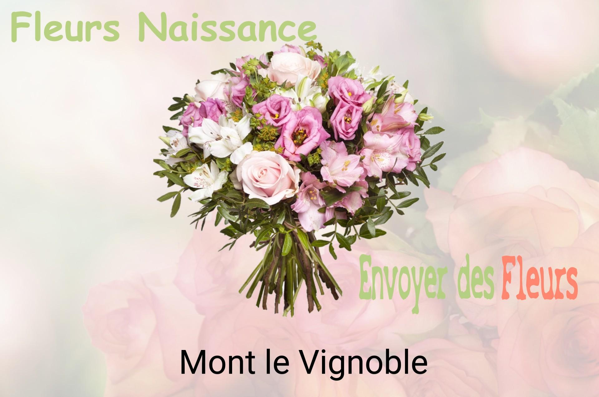 Bouquet de fleurs de naissance livré à Mont-le-Vignoble